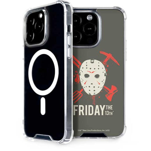 Warner Bros Friday the 13th Jason Voorhees Mask iPhone 15 Pro MagSafe Case