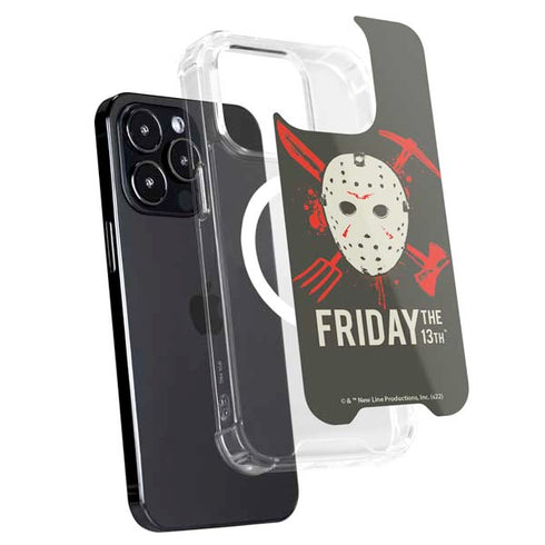 Warner Bros Friday the 13th Jason Voorhees Mask iPhone 15 Pro MagSafe Case