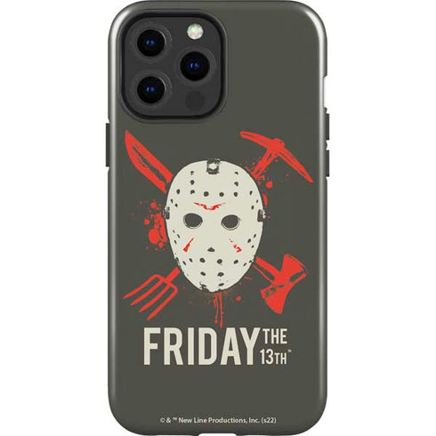Warner Bros Friday the 13th Jason Voorhees Mask iPhone 15 Pro Max Impact Case