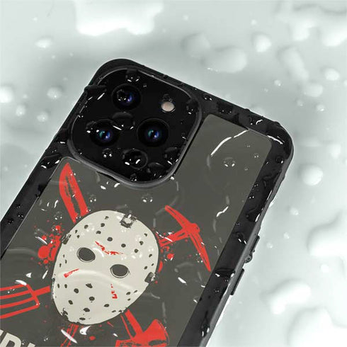 Warner Bros Friday the 13th Jason Voorhees Mask iPhone 14 Pro Max Waterproof Case