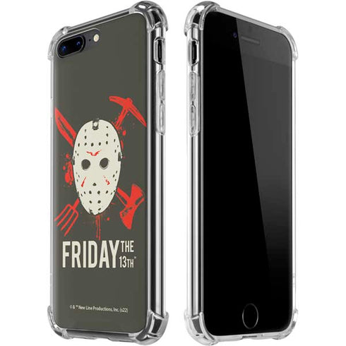 Warner Bros Friday the 13th Jason Voorhees Mask iPhone 7/8 Plus Clear Case