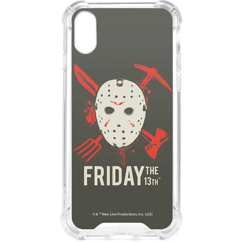 Warner Bros Friday the 13th Jason Voorhees Mask iPhone XS Clear Case