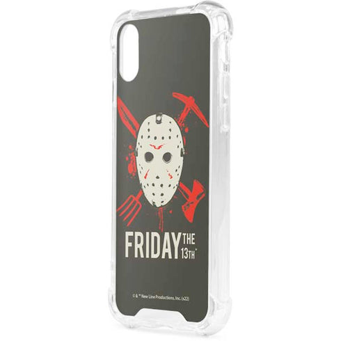 Warner Bros Friday the 13th Jason Voorhees Mask iPhone XS Clear Case
