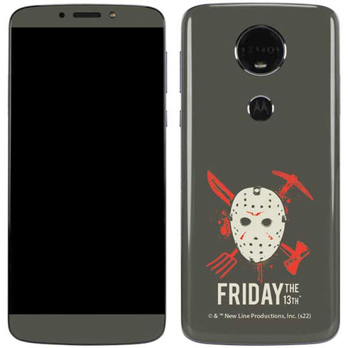 Warner Bros Friday the 13th Jason Voorhees Mask Moto E5 Plus Skin