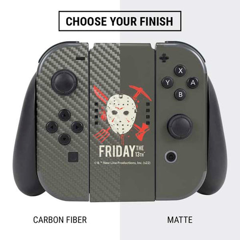 Warner Bros Friday the 13th Jason Voorhees Mask Nintendo Switch Bundle Skin