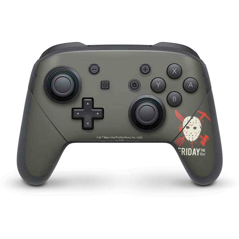 Warner Bros Friday the 13th Jason Voorhees Mask Nintendo Switch Pro Controller Skin