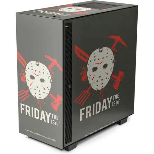 Warner Bros Friday the 13th Jason Voorhees Mask NZXT H510 Compact ATX Mid-Tower Case Skin