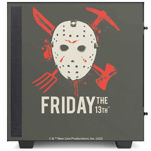 Warner Bros Friday the 13th Jason Voorhees Mask NZXT H510 Compact ATX Mid-Tower Case Skin