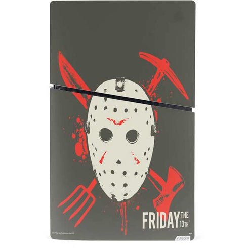 Warner Bros Friday the 13th Jason Voorhees Mask PS5 Slim Digital Edition Bundle Skin