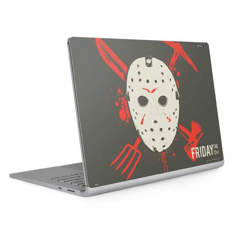 Warner Bros Friday the 13th Jason Voorhees Mask Surface Book 2 13.5in Skin