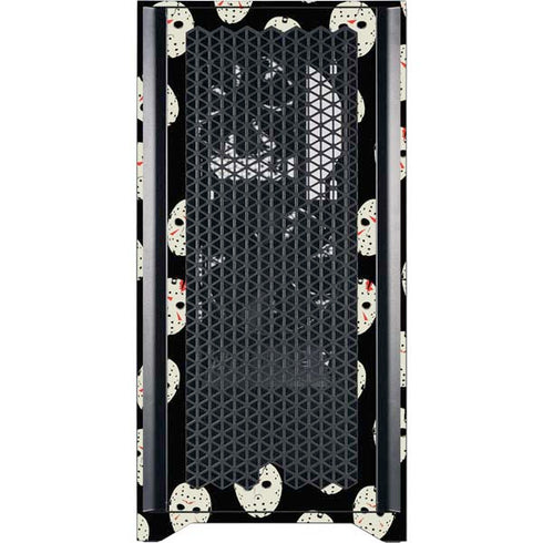 Warner Bros Friday the 13th Jason Voorhees Pattern Corsair 4000D Tempered Glass Mid-Tower ATX Case Skin