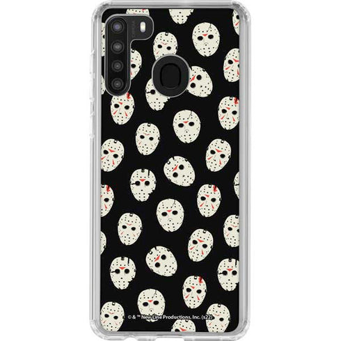 Warner Bros Friday the 13th Jason Voorhees Pattern Galaxy A21 Clear Case