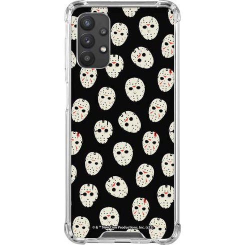 Warner Bros Friday the 13th Jason Voorhees Pattern Galaxy A32 5G Clear Case