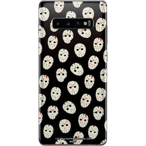 Warner Bros Friday the 13th Jason Voorhees Pattern Galaxy S10 Plus Skin