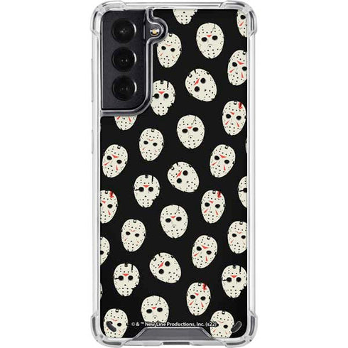 Warner Bros Friday the 13th Jason Voorhees Pattern Galaxy S21 5G Clear Case