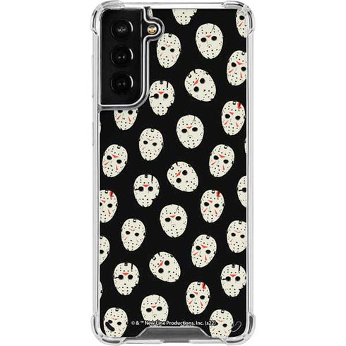 Warner Bros Friday the 13th Jason Voorhees Pattern Galaxy S21 Plus 5G Clear Case