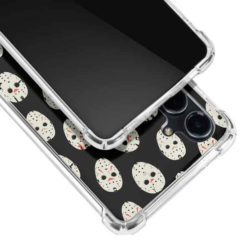 Warner Bros Friday the 13th Jason Voorhees Pattern Galaxy S23 FE Clear Case