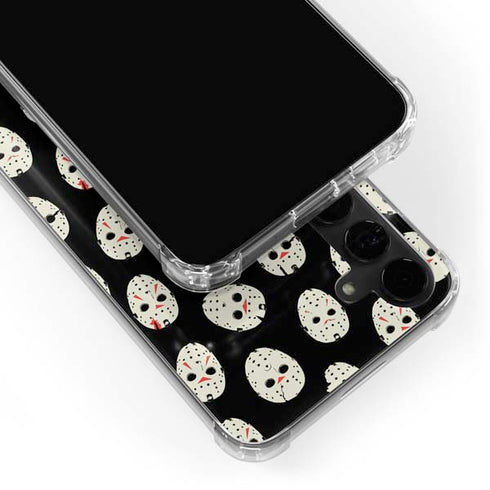 Warner Bros Friday the 13th Jason Voorhees Pattern Galaxy S24 Plus Clear Case