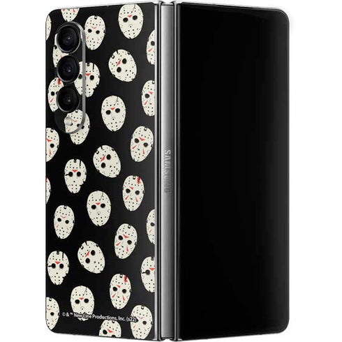 Warner Bros Friday the 13th Jason Voorhees Pattern Galaxy Z Fold4 5G Skin