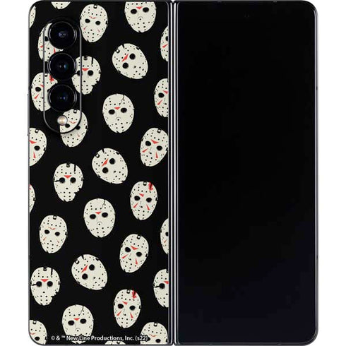Warner Bros Friday the 13th Jason Voorhees Pattern Galaxy Z Fold4 5G Skin