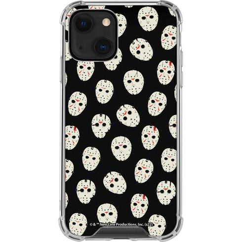 Warner Bros Friday the 13th Jason Voorhees Pattern iPhone 13 Clear Case