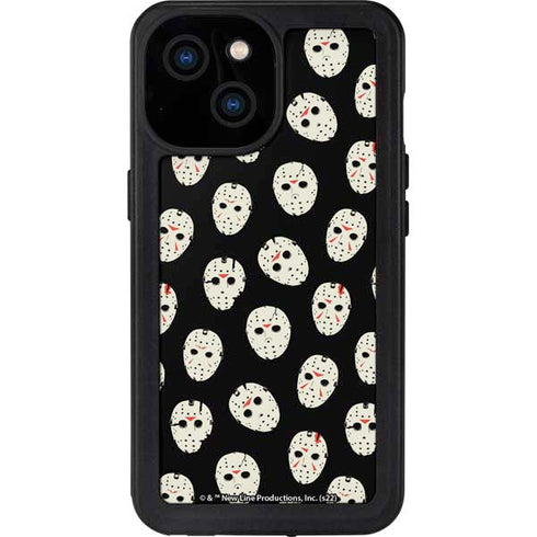 Warner Bros Friday the 13th Jason Voorhees Pattern iPhone 13 Mini Waterproof Case