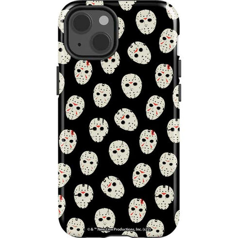 Warner Bros Friday the 13th Jason Voorhees Pattern iPhone 15 Impact Case