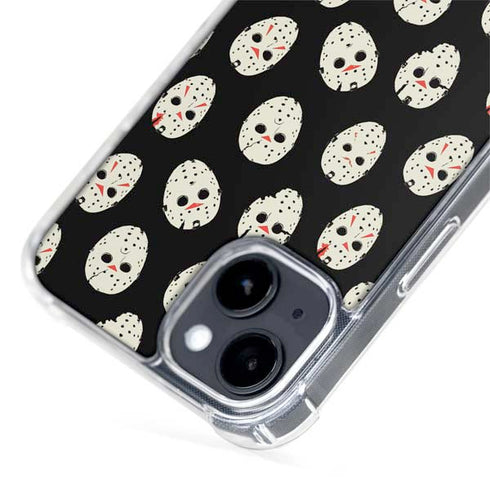Warner Bros Friday the 13th Jason Voorhees Pattern iPhone 15 MagSafe Case