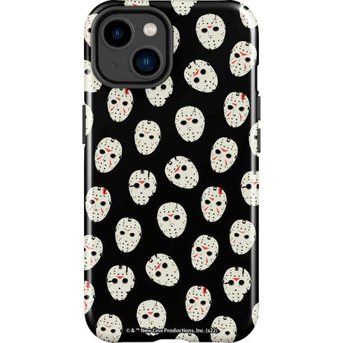 Warner Bros Friday the 13th Jason Voorhees Pattern iPhone 15 Plus Impact Case