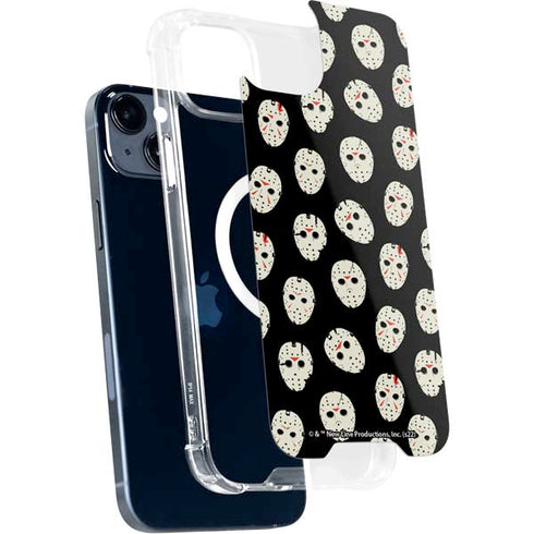 Warner Bros Friday the 13th Jason Voorhees Pattern iPhone 14 Plus MagSafe Case