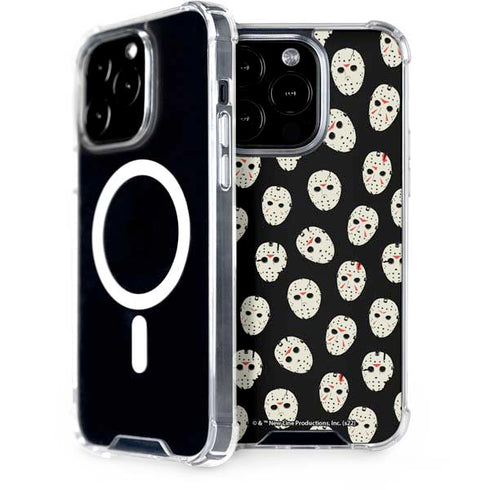 Warner Bros Friday the 13th Jason Voorhees Pattern iPhone 15 Pro MagSafe Case