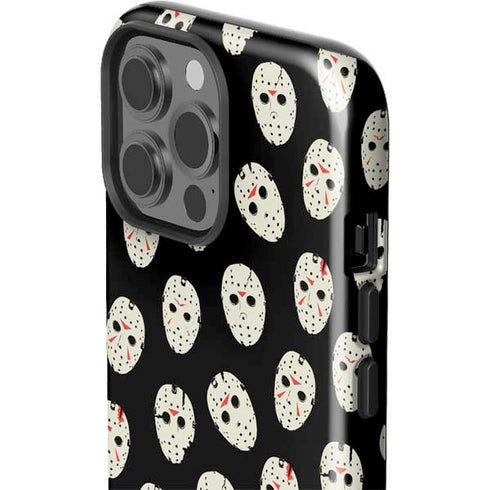 Warner Bros Friday the 13th Jason Voorhees Pattern iPhone 15 Pro Max Impact Case