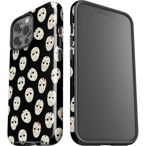 Warner Bros Friday the 13th Jason Voorhees Pattern iPhone 15 Pro Max Impact Case