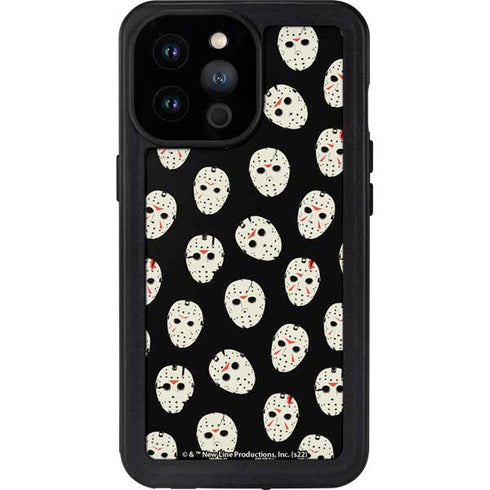 Warner Bros Friday the 13th Jason Voorhees Pattern iPhone 14 Pro Max Waterproof Case