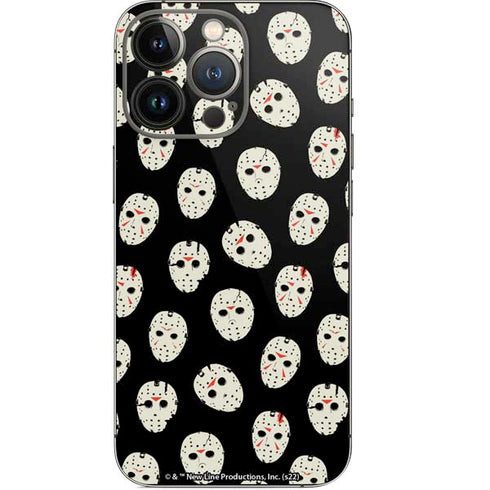 Warner Bros Friday the 13th Jason Voorhees Pattern iPhone 14 Pro Skin