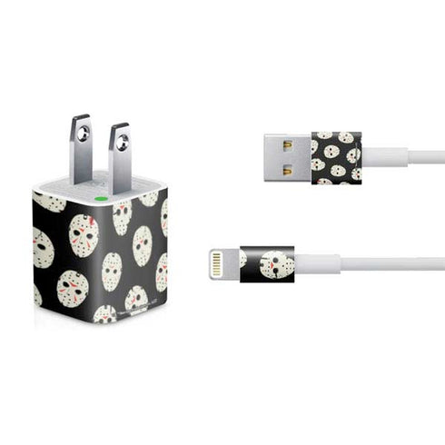 Warner Bros Friday the 13th Jason Voorhees Pattern iPhone Charger (5W USB) Skin