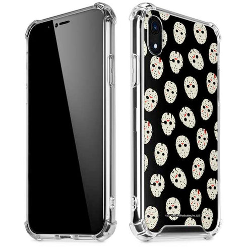 Warner Bros Friday the 13th Jason Voorhees Pattern iPhone XR Clear Case