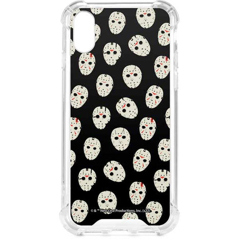Warner Bros Friday the 13th Jason Voorhees Pattern iPhone XS Clear Case