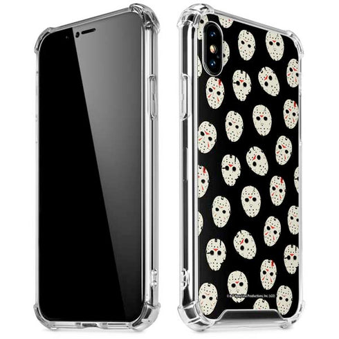 Warner Bros Friday the 13th Jason Voorhees Pattern iPhone XS Max Clear Case