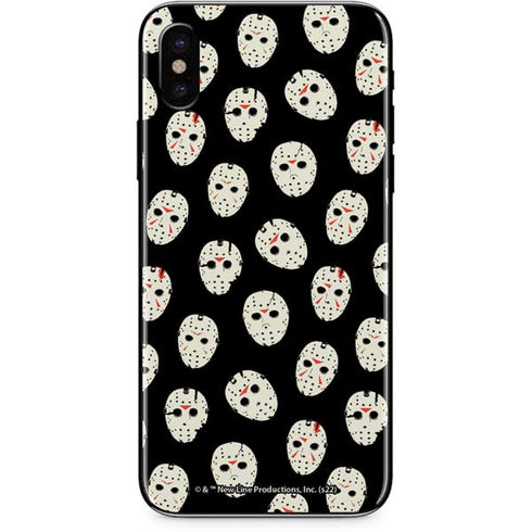 Warner Bros Friday the 13th Jason Voorhees Pattern iPhone XS Skin