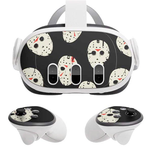 Warner Bros Friday the 13th Jason Voorhees Pattern Meta Quest 3 Skin