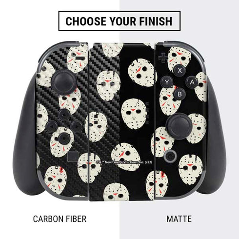 Warner Bros Friday the 13th Jason Voorhees Pattern Nintendo Switch Bundle Skin