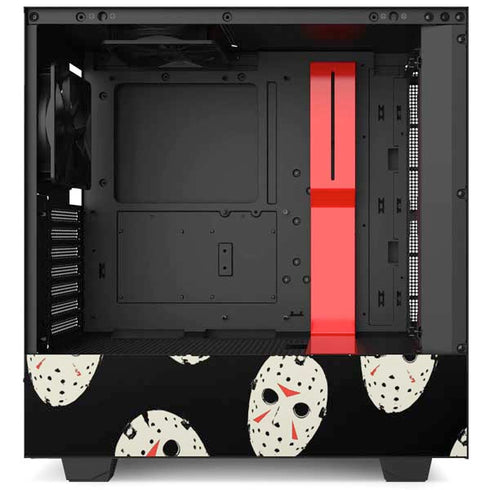 Warner Bros Friday the 13th Jason Voorhees Pattern NZXT H510 Compact ATX Mid-Tower Case Skin
