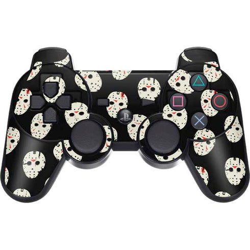 Warner Bros Friday the 13th Jason Voorhees Pattern PS3 Dual Shock wireless controller Skin