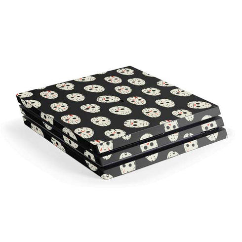 Warner Bros Friday the 13th Jason Voorhees Pattern PS4 Pro Console Skin