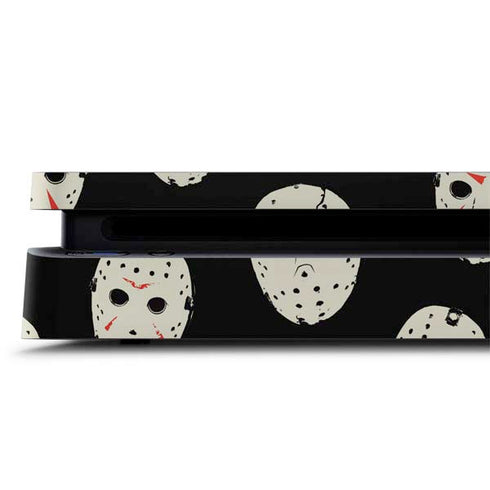 Warner Bros Friday the 13th Jason Voorhees Pattern PS4 Slim Skin