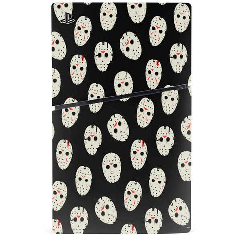 Warner Bros Friday the 13th Jason Voorhees Pattern PS5 Slim Disk Bundle Skin