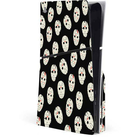 Warner Bros Friday the 13th Jason Voorhees Pattern PS5 Slim Disk Console Skin