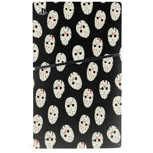 Warner Bros Friday the 13th Jason Voorhees Pattern PS5 Slim Disk Console Skin