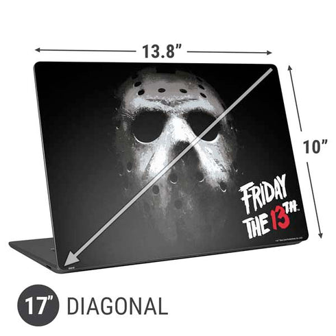 Warner Bros Friday the 13th Jason Voorhees Universal Laptop 17in (13.8 x 10in) Skin